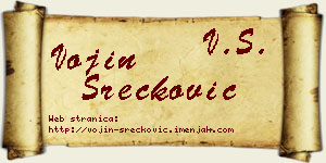 Vojin Srećković vizit kartica